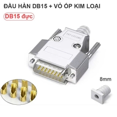 DB15 male connector, RS232 D-SUB electrical connector, metal housing.