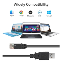 Cáp USB sang RJ50 10P10C điều khiển cho APC UPS 350 ES,550, ES 500, 650, APC Back-UPS pro 700, 750 BE500R, 3000, NS-1080, 1500 XS, NS1250, BR1000G(AP9827 and 940-127B)
