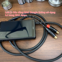 Dây 4.4 balanced sang 2 đầu bông sen cái chuyển âm thanh từ DAC AMP sang Loa Âm ly