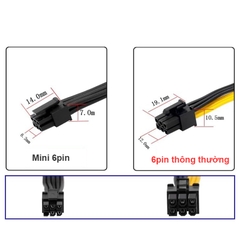 Dây nguồn 6pin mini sang SATA cho PC đồng bộ Dell Slim ECS1250 Dell Tower ECT1250 Dell Optiplex 7010/702, Inspiron 3030.v.v.