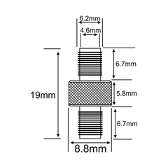 Antenna Adapter SMA Female to SMA Female Connector