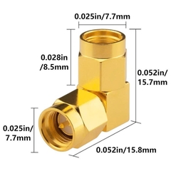 SMA to RP-SMA Right Angle Adapter (Male to Female)