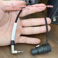 Dây canon cái sang 3.5 balanced cho micro Condenser Rode NTG1 PreSonus PRM1 AKG C1000S