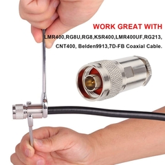 Đầu bấm N - Connector cho cáp coaxial LMR400 KMR400