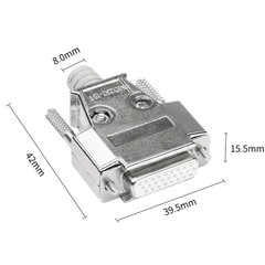 Đầu hàn DB26 đực (male) kèm vỏ ốp kim loại