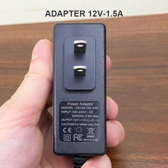 Cục sạc nguồn 12V1.5A chân DC5.5x2.5mm - Converts AC power to 12-volt DC power supply with 24 watts of power.
