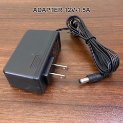 Cục sạc nguồn 12V1.5A chân DC5.5x2.5mm - Converts AC power to 12-volt DC power supply with 24 watts of power.