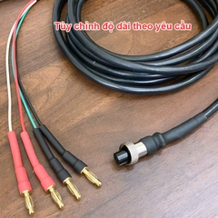 Dây 4pin GX12 GX16 sang 4 đầu bắp chuối tùy chỉnh theo yêu cầu