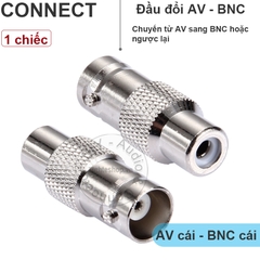 Jack chuyển BNC to RCA - BNC female to RCA male adapter
