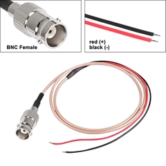 Cáp BNC cái bấm 1 đầu - RG316 50 Ohm BNC female cable with open terminal connectors