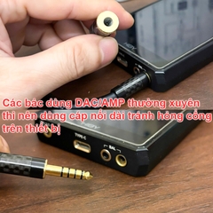 Dây balanced 4.4mm nối dài giúp giảm thiểu hư hỏng giao tiếp trên DAC AMP