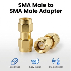 Đầu nối SMA đực cho Anten Bộ đàm Thiết bị thu sóng Radio - SMA Male to SMA Male Connectors, RF Coaxial Adapter SMA Male Coupler for Antenna, Radio, WiFi