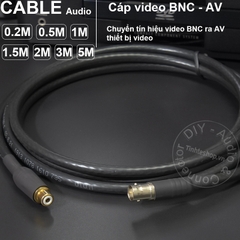 Cáp BNC cái sang AV cái DIY 0.2M đến 5M - BNC female to RCA female cable