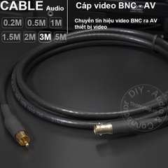 Cáp BNC ra AV DIY 0.2M đến 5M - BNC female to AV male cable