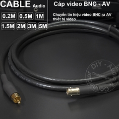 Cáp BNC ra AV DIY 0.2M đến 5M - BNC female to AV male cable