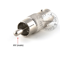 Jack chuyển BNC to RCA - BNC female to RCA male adapter