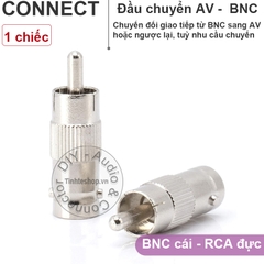 Jack chuyển BNC to RCA - BNC female to RCA male adapter