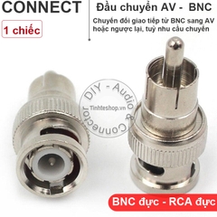 Jack chuyển BNC to RCA - BNC female to RCA male adapter