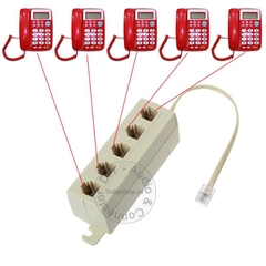 Bộ chia cổng RJ11 5 port cho điện thoại bàn - RJ11 spliiter 5 port 6P4C
