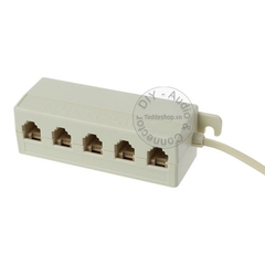 Bộ chia cổng RJ11 5 port cho điện thoại bàn - RJ11 spliiter 5 port 6P4C