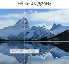 Bộ chia cổng HDMI 1 ra 2 hỗ trợ 4K Ugreen 40201 - HDMI splitter 2 port support 4K