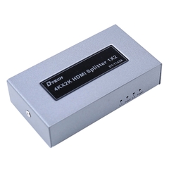 Đầu chia cổng HDMI 1 ra 2 4K2K DTECH DT-7142 - 2-port 4K HD splitter with metal casing for maximum heat dissipation.