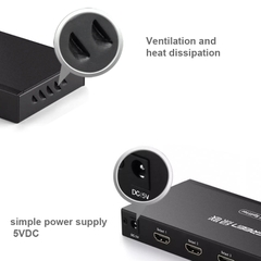 Bộ chia HD 4 cổng hỗ trợ 4K 3D Ugreen 40202 - 1x4 HDMI amplifier splitter support 4K30Hz
