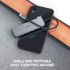 Bộ chia USB 3.0 4 cổng có hỗ trợ nguồn ngoài vỏ nhôm Ugreen CM207 50768