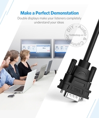 Dây chia VGA 1 ra 2 Ugreen 40254 - 250MHz 2-port VGA splitter