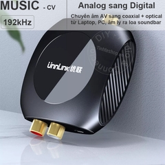 Bộ chuyền âm thanh AV sang quang coaxial cho loa Soundbar - Analog to digital
