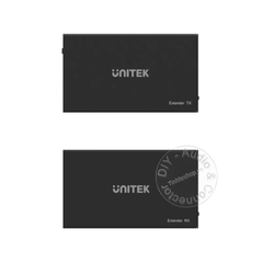 Bộ khuếch đại HDMI qua cáp mạng 60 mét Unitek V100A - HDMI Extender Over Ethernet support 4K