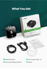 Bộ nhận âm thanh bluetooth cho Loa Âm ly Ugreen CM106 40759 - Bluetooth receiver 5.0