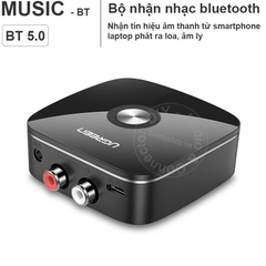 Bộ nhận âm thanh bluetooth cho Loa Âm ly Ugreen CM106 40759 - Bluetooth receiver 5.0