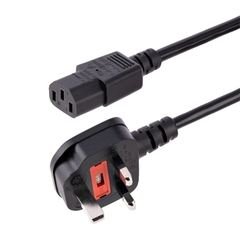 Dây nguồn UK BS1363 sang C13 I-SHENG có cầu chì 3x1.5mm 1.5 mét