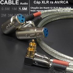 Dây canon ra hoa sen 1 cặp dài 0.5M đến 5M - XLR female to RCA cable