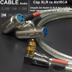 Dây canon ra hoa sen 1 cặp dài 0.5M đến 5M - XLR female to RCA cable