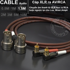 Cặp dây canon đực sang hoa sen DIY 0.5M đến 10M - XLR male to RCA cable