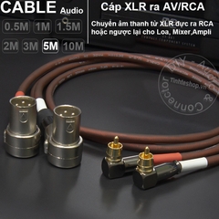 Cặp dây canon đực sang hoa sen DIY 0.5M đến 10M - XLR male to RCA cable
