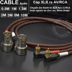 Cặp dây canon đực sang hoa sen DIY 0.5M đến 10M - XLR male to RCA cable