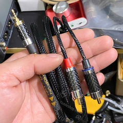 Dây 2.5mm sang 2 đầu RCA R-L lõi đồng 6N mạ bạc