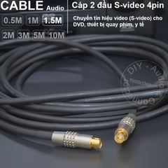 Cáp Svideo 2 đầu DIY 0.5 đến 30 mét - S-video male cable
