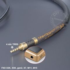 Dây 3.5 4 nấc sang 3.5 3 nấc coaxial cho Fiio sang iBasso DIY 0.2 đến 3 mét - 3.5mm SPDI/F audio cable