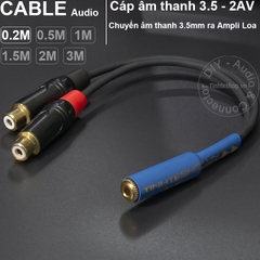 Dây 3.5mm ra 2 đầu AV DIY dài 0.2 mét đến 3 mét Soundking OFC 4N