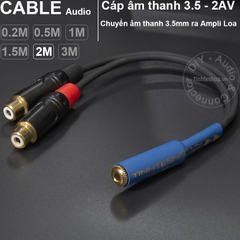 Dây 3.5mm ra 2 đầu AV DIY dài 0.2 mét đến 3 mét Soundking OFC 4N
