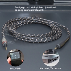 Cáp quang 3.5 DIY 0.15 đến 10 mét cắm cho TV box DAC AMP Mac Mini - Mini 3.5 toslink audio cable