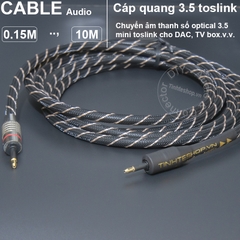 Cáp quang 3.5 DIY 0.15 đến 10 mét cắm cho TV box DAC AMP Mac Mini - Mini 3.5 toslink audio cable