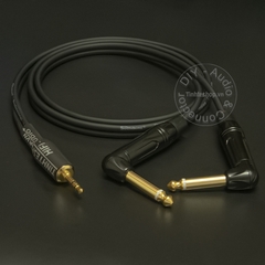 Dây 3.5 sang 2 đầu 6.5 DIY dài 0.5 đến 10 mét - 3.5mm x2 6.35mm cable