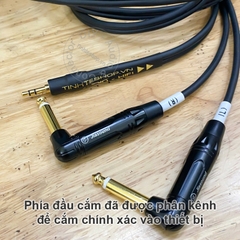 Dây 3.5 sang 2 đầu 6.5 chuyển âm thanh từ Điện thoại Máy tính sang Loa kiểm âm Mixer