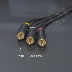 Dây 3.5 ra 3 RCA cho TV Sony dài 1 mét đến 5 mét - 3 RCA to 3.5mm cable