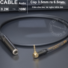 Cáp 3.5 sang 6.5 DIY 0.2 đến 5 mét - 3.5mm male to 6.5mm female cable